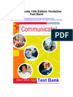 Download Communicate 14th Edition Verderber Test Bank full chapter pdf