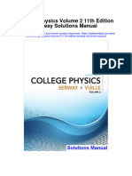 College Physics Volume 2 11th Edition Serway Solutions Manual Full Chapter PDF