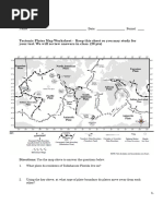 Plate Tectonics Worksheetwith Questions