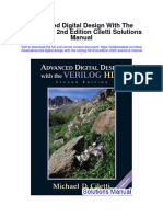Advanced Digital Design With The Verilog HDL 2nd Edition Ciletti Solutions Manual Full Chapter PDF