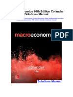 Download Macroeconomics 10th Edition Colander Solutions Manual full chapter pdf