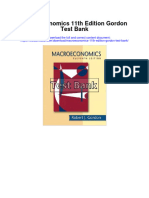 Macroeconomics 11th Edition Gordon Test Bank Full Chapter PDF