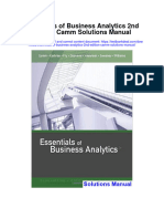 Essentials of Business Analytics 2nd Edition Camm Solutions Manual Full Chapter PDF