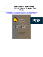 Advanced Nutrition and Human Metabolism 5th Edition Gropper Test Bank Full Chapter PDF