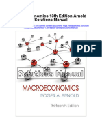 Macroeconomics 13th Edition Arnold Solutions Manual Full Chapter PDF