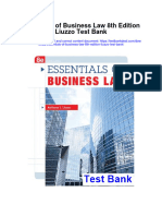 Essentials of Business Law 8th Edition Liuzzo Test Bank Full Chapter PDF