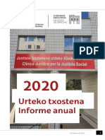 2020 Memoria Anual de La Clínica Jurídica Por La Justicia Social (Académica y Económica)