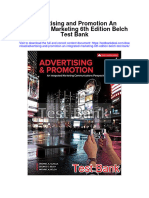 Advertising and Promotion An Integrated Marketing 6th Edition Belch Test Bank Full Chapter PDF