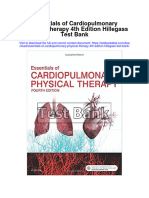 Essentials of Cardiopulmonary Physical Therapy 4th Edition Hillegass Test Bank Full Chapter PDF