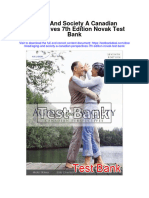 Aging and Society A Canadian Perspectives 7th Edition Novak Test Bank Full Chapter PDF