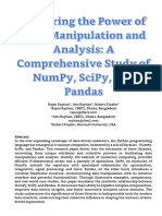 Exploring The Power of Data Manipulation and Analysis - A Comprehensive Study of NumPy, SciPy, and Pandas
