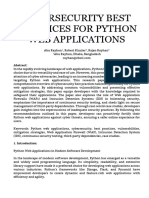Cybersecurity Best Practices For Python Web Applications