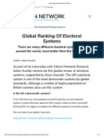 Global Ranking of Electoral Systems