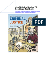 Essentials of Criminal Justice 7th Edition Siegel Test Bank Full Chapter PDF