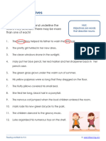 Grammar Worksheet Grade 3 Adjectives 0