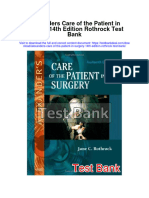 Alexanders Care of The Patient in Surgery 14th Edition Rothrock Test Bank Full Chapter PDF
