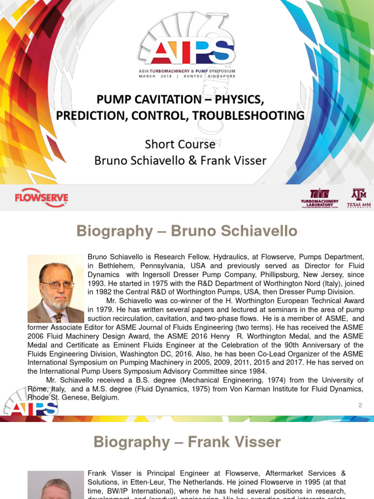 01 - Schiavello Pump Cavitation - Physics, Prediction, Control