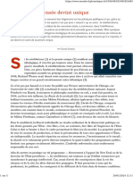 Pensée Unique Comment La Pensée Devint Unique, Par Susan George (Le Monde Diplomatique, Août 1996)