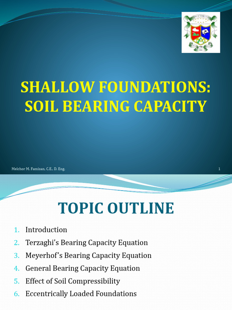 Shallow Foundations and Soil Capacity | PDF | Mechanical Engineering ...