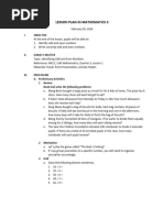 Grade 3 Odd and Even Numbers Lesson Plan | PDF | Lesson Plan | Teachers