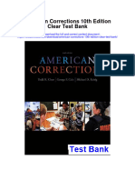 American Corrections 10th Edition Clear Test Bank Full Chapter PDF