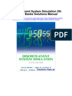 Discrete Event System Simulation 5th Edition Banks Solutions Manual Full Chapter PDF