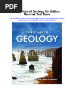 Essentials of Geology 5th Edition Marshak Test Bank Full Chapter PDF