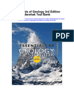 Essentials of Geology 3rd Edition Marshak Test Bank Full Chapter PDF