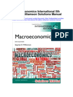 Macroeconomics International 5th Edition Williamson Solutions Manual Full Chapter PDF