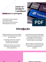 Tradução e Adaptação Do Instrumento "SUITABILITY Assessment of Materials" (SAM) para o Português