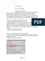 Reducing File Size Options: Option 1 - Use Adobe PDF Print Command