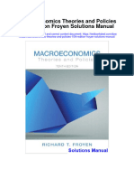 Macroeconomics Theories and Policies 10th Edition Froyen Solutions Manual Full Chapter PDF
