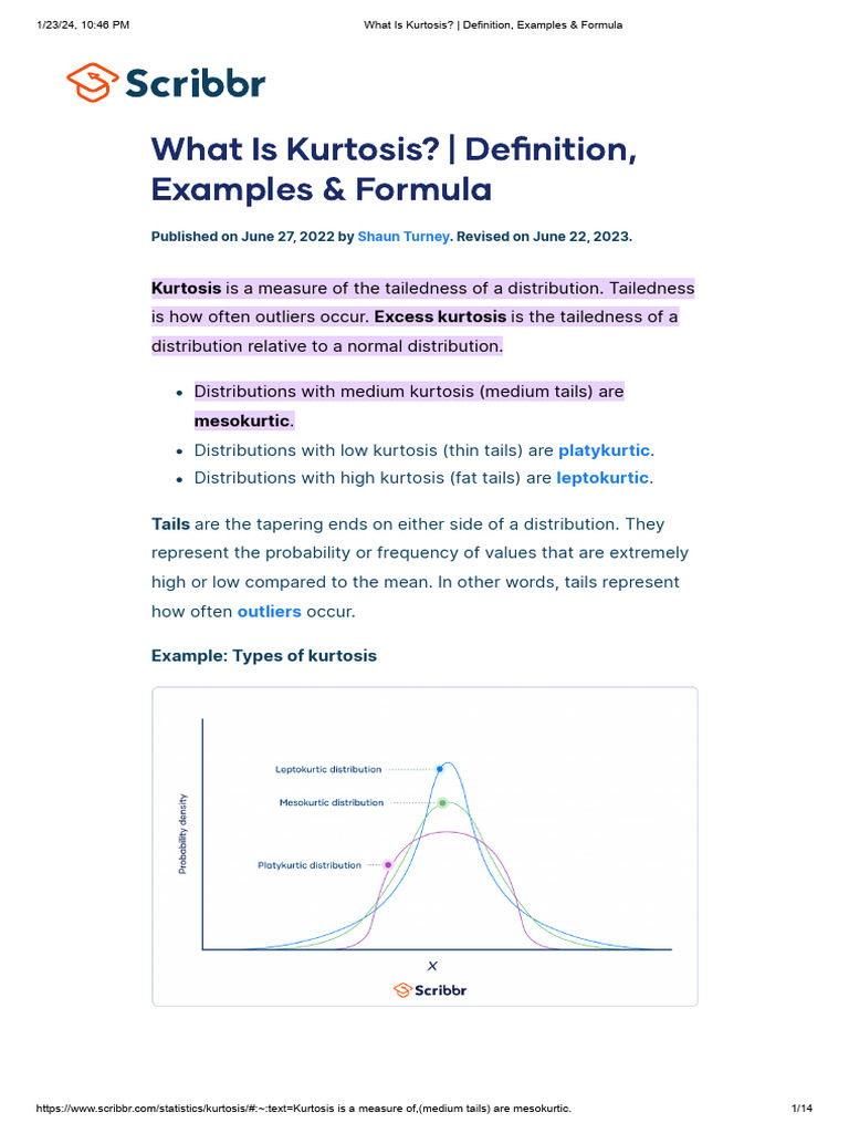 What Is Kurtosis_ _ Definition, Examples & Formula PDF Statistical