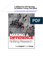 Making A Difference With Nursing Research 1st Edition Young Test Bank Full Chapter PDF