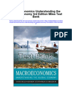 Download Macroeconomics Understanding the Global Economy 3rd Edition Miles Test Bank full chapter pdf