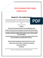 10 Influencer Marketing Email Templates