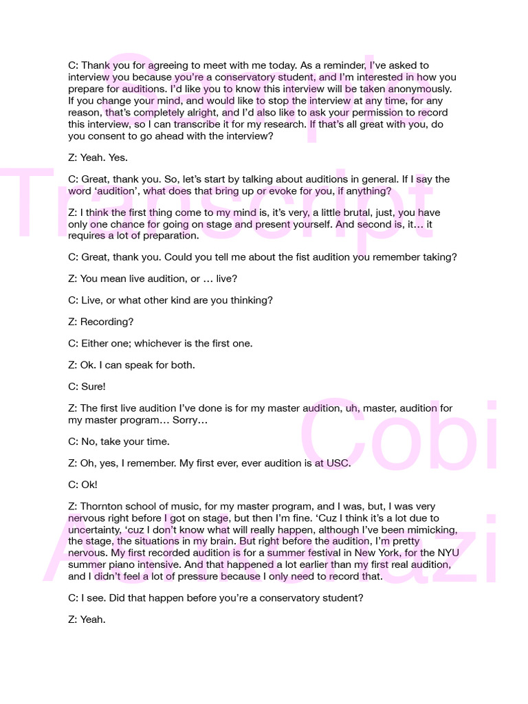 Sample Interview Pdf