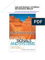Analog Signals and Systems 1st Edition Kudeki Solutions Manual Full Chapter PDF