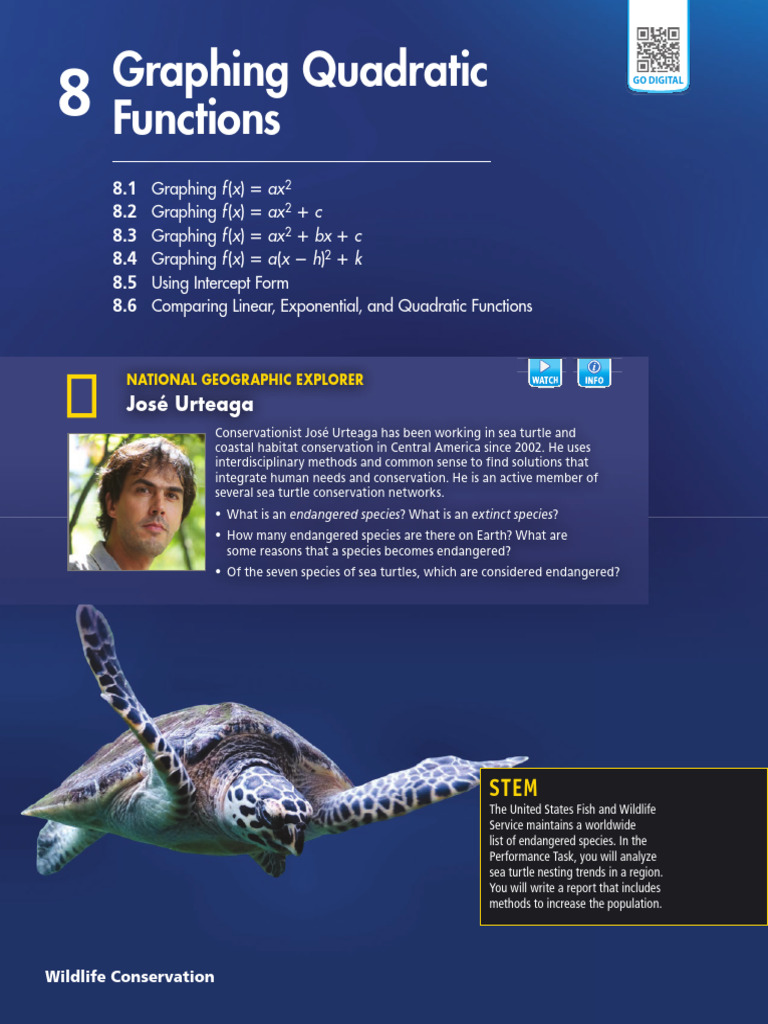 Analyzing Quadratic Functions in Conservation | PDF | Function ...