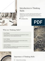 Introduction To Thinking Skills