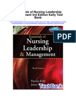 Essentials of Nursing Leadership Management 3rd Edition Kelly Test Bank Full Chapter PDF
