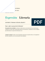 Actividad 1, Expresion Literaria.