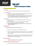 The Lift - Basiscs of Resistance Training