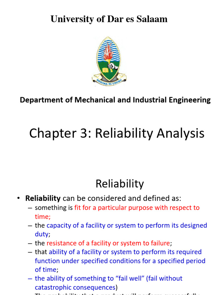 IE 443 Chapter 3 Reliability Analysis 2023 | PDF | Reliability ...