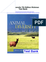 Animal Diversity 7th Edition Hickman Test Bank Full Chapter PDF