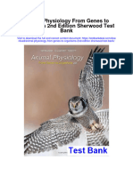 Animal Physiology From Genes To Organisms 2nd Edition Sherwood Test Bank Full Chapter PDF