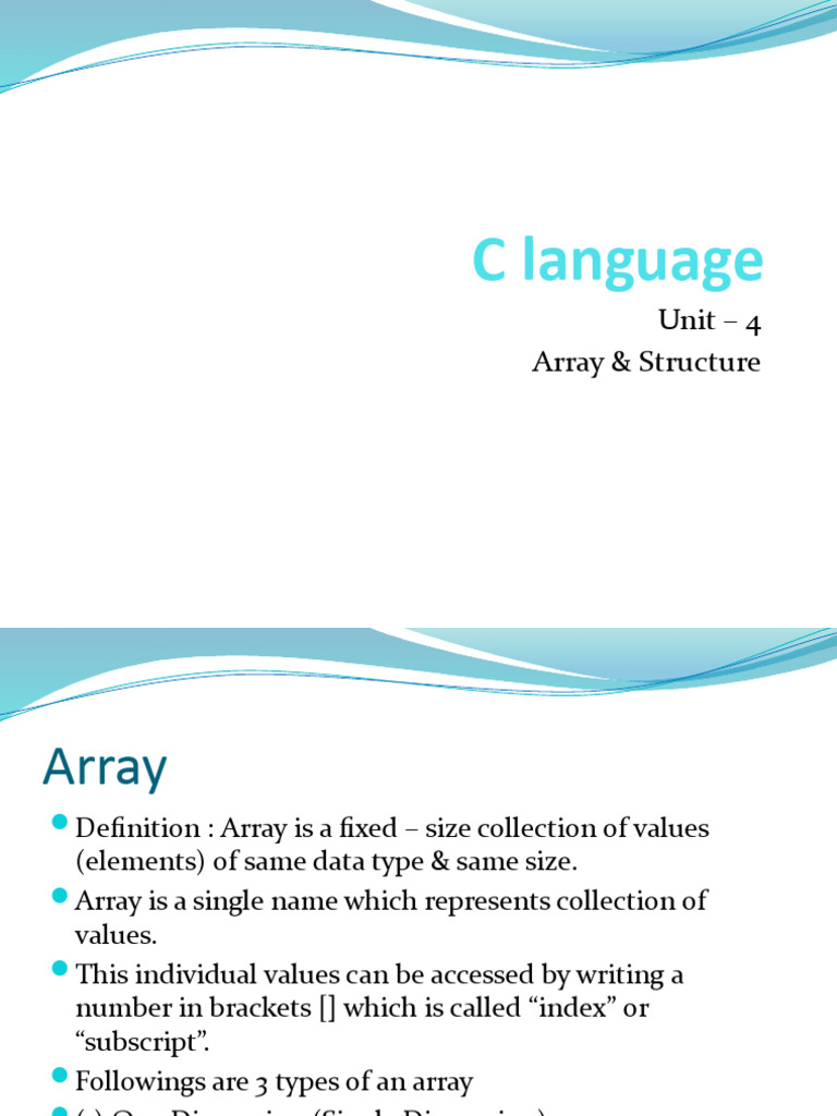 C Language Ch4 | PDF