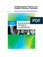 Essentials of Radiographic Physics and Imaging 1st Edition Johnston Test Bank Full Chapter PDF