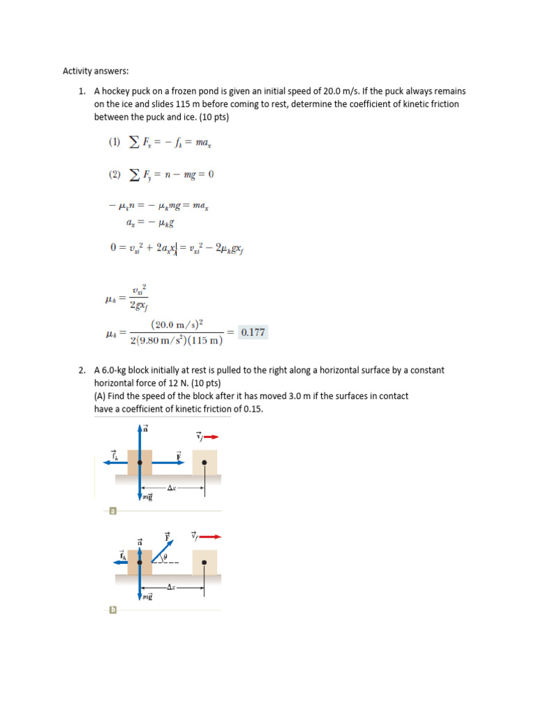 [ANSWER KEY] MidtermsActivityNewtonsLawofMotionConservationof