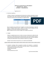 dEPARTAMENTO DE TECNOLOGIAS DEL CONOCIMIENTO INGENIERIA CIVIL - GRUPO CACTIVIDAD 3 - PROGRAMACIÓN I